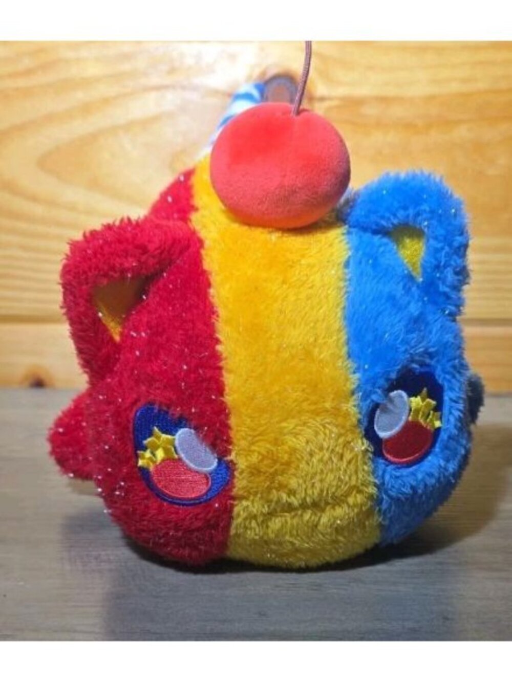 Aphmau MeeMeows Carnival Treats 11” Plush Snow Cone Cat Red,Yellow, Blue,Silver